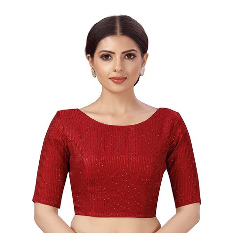 Silk Blouses For Women Saree, Board Neck Blouse Design, Boat Neck Designs For Blouse, Blouse Boat Neck Design, Boat Neck Blouse Pattern, Boat Neck Saree Blouse, Boat Neck Blouse Designs, Embroidered Saree Blouse, Designer Saree Blouse