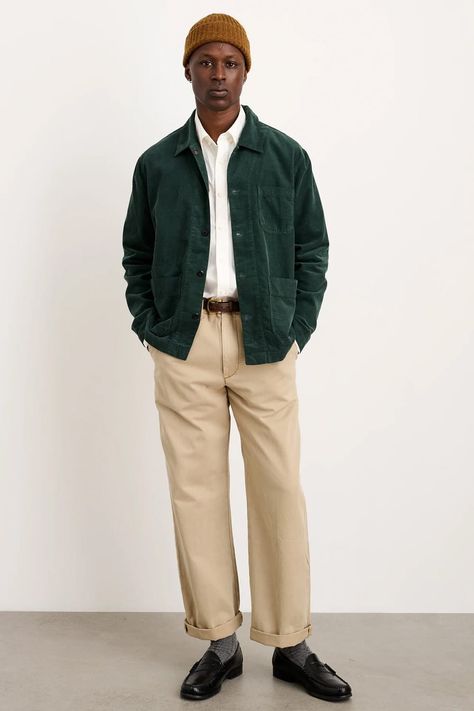 Men’s Corduroy Jacket, Oxford Shirt Outfit, Penny Loafers Outfit, Chinos Men Outfit, Loafers Men Outfit, Khaki Pants Outfit, Khakis Outfit, White Oxford Shirt, Teacher Fits