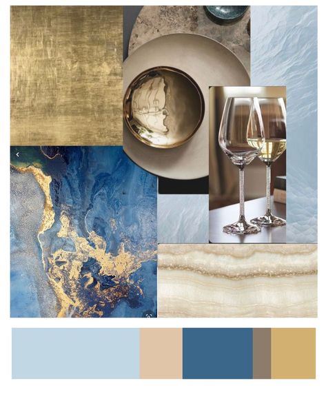 Wedding Color Schemes Gold, Conceptual Collage, Gold Wedding Colors, Gold Color Combination, Summer Palette, Marine Colors, Gold Color Palettes, House Color Palettes, Gold Palette