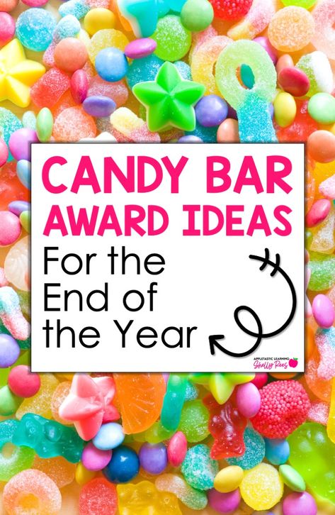 Looking for candy bar award ideas for elementary students? Find ideas for candy bar awards for students, including printable certificates, candy awards list, and end of year award ideas. Perfect end of the year awards for 2nd grade, 3rd grade, 4th grade, 5th grade, and middle school! Candy Rewards For Students Cute Ideas, Candy Rewards For Students, Candy Play On Words Ideas, Dots Candy Saying, Classroom Candy Awards, Candy Bar Awards For Sports, Candy Awards For Sports, Candy Awards For Employees, Candy Bar Awards For Adults