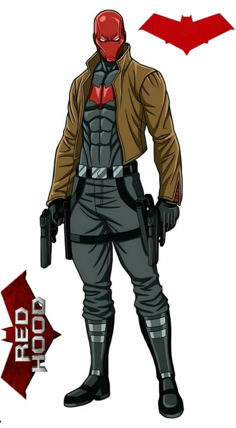 Phil Cho Red Hood, Red Hood Suit Concept, Red Hood Character Design, Red Hood Concept Art, Red Hood Suit, Dc Red Hood, Red Hood Wallpaper, Red Hood Dc, Red Hood Cosplay