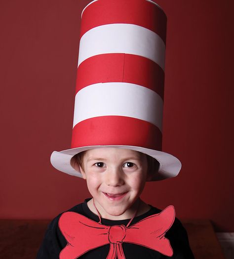 Cat in the hat costume Kids Book Character Costumes, Cat In The Hat Costume, Dr Seuss Costumes, Book Characters Dress Up, Dr Seuss Hat, Mike Myers, Character Dress Up, Seuss Crafts, Dr. Seuss