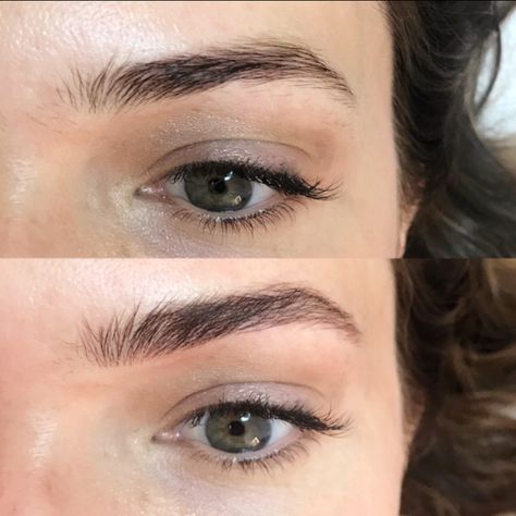 Microfeathering: Everything You Need to Know About the New Brow-Filling Technique | Allure Best Eyebrow Makeup, Brows Makeup, Eyebrow Shapes, Tweezing Eyebrows, Fill In Brows, Eyebrows On Fleek, Threading Eyebrows, Natural Brows, Best Eyebrow Products