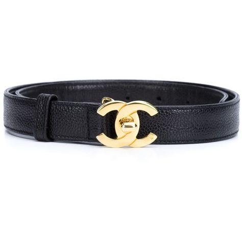 Chanel Vintage CC Turnlock Belt (1,195 CAD) ❤ liked on Polyvore featuring accessories, belts, black, genuine leather belts, chanel belt, vintage belt, leather belts and vintage leather belt Black Belt Outfit, Belt Chanel, Belts Vintage, Vintage Leather Belts, Belt Vintage, Belt Leather, Chanel Belt, Vintage Belt, Chanel Vintage