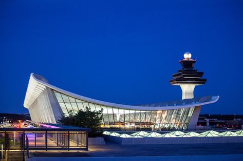 Washington Dulles International Airport (IAD) | Sterling, VA 20166 Washington Dulles International Airport, Dulles Airport, Dulles International Airport, Airport Limo Service, Architecture Board, Architecture Landmark, Airport Transportation, International Airport, Vacation Spots