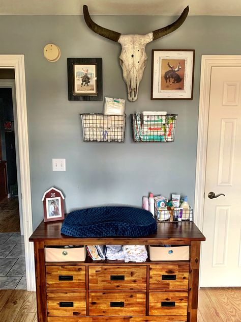 Western Changing Table, Cowboy Nursery, Western Nursery, Change Table, Baby Nursery Inspiration, Changing Station, Nursery Inspiration, Changing Table, Baby Nursery