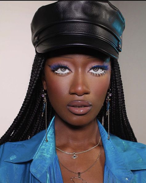 Futuristic Makeup Black Woman, Avant Garde Makeup Black Women, Futuristic Makeup, 60s Makeup, Light Makeup Looks, Avant Garde Makeup, Brown Skin Makeup, Deep Winter, Makeup Obsession