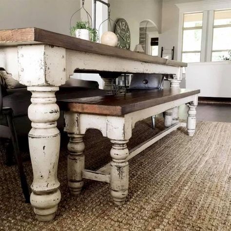 Rustic Farm Table, Farmhouse Dining Room Table, Farmhouse Kitchen Tables, Table Farmhouse, Dining Room Table Decor, Wild Honey, Rustic Dining Room, Farmhouse Dining Table, Farmhouse Dining Room