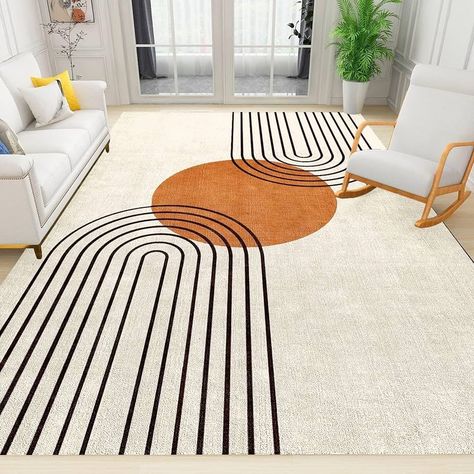 Amazon.com: Abstract Nordic Boho Sun Area Rug, Modern Mid-Century Geometry Indoor Rug, Non-Slip Washable Easy Clean Low Pile Foldable Festival Decor Carpet for Bedroom Living Room Nursery Entryway 5x8ft : Home & Kitchen Mid Century Modern Rugs, Nordic Boho, Carpet For Bedroom, Living Room Nursery, Minimalist Rugs, Festival Decor, Boho Sun, Mid Century Modern Living Room, Boho Area Rug