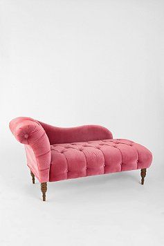 pink Velvet Chaise, Chaise Lounges, Sofa Colors, Vintage Sofa, Chaise Lounge Chair, Take A Seat, Pink Velvet, Tron, My Dream Home