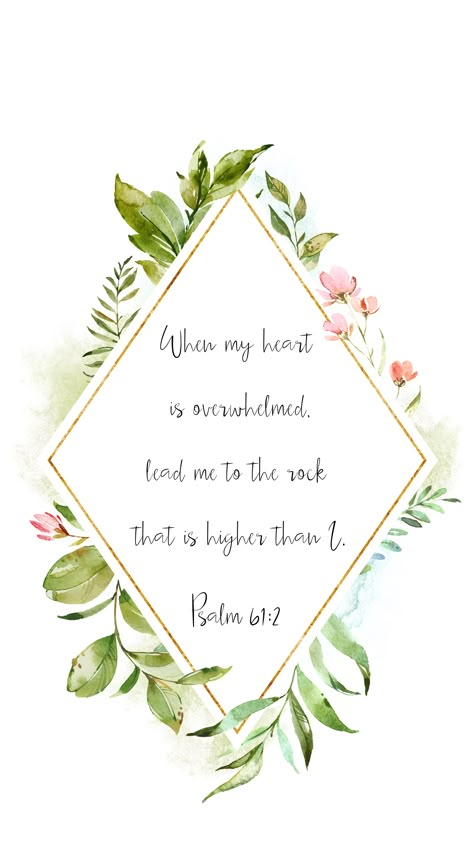 Bible Verse Wallpaper Iphone, Psalm 61, Woord Van God, Makeup Sephora, Verses Wallpaper, Ayat Alkitab, Wallpaper Iphone Quotes, Christian Bible Verses, Wallpapers Iphone