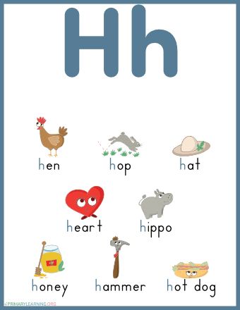 Kindergarten Word Search, Kindergarten Spelling Words, Science Flashcards, Letter H Activities, Classroom Visuals, Kindergarten Spelling, Sight Words Worksheets, H Letter Images, Pictures Of Things