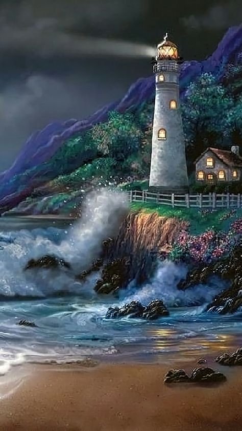 Large Canvas Painting Ideas, Canvas Painting Ideas For Beginners, Lighthouses Photography, Painting Ideas For Beginners, Lighthouse Photos, Lighthouse Painting, Lighthouse Pictures, Large Canvas Painting, Canvas For Beginners