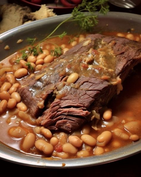 Whenever I make this dish, I can never get enough Pinto Bean Recipes, Slow Cooker Roast, Crock Pot Recipes, Pot Roast Slow Cooker, Crockpot Recipes Beef, Pot Roast Recipes, Crockpot Dishes, Crock Pot Slow Cooker, Beef Recipes Easy