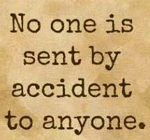 No one is sent by accident to anyone. Words Of Life, Not Enough, Enough Is Enough, Word Art, Life Changes, To Do List, The Soul, The Words, Like Button