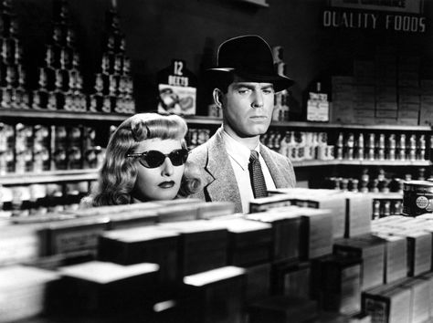 The meaning of noir—and 13 of the genre’s best films - Curbed LA Best Fall Movies, Anne Baxter, Double Indemnity, Classic Film Noir, Ryan O'neal, The Long Goodbye, Film Netflix, Billy Wilder, John Huston