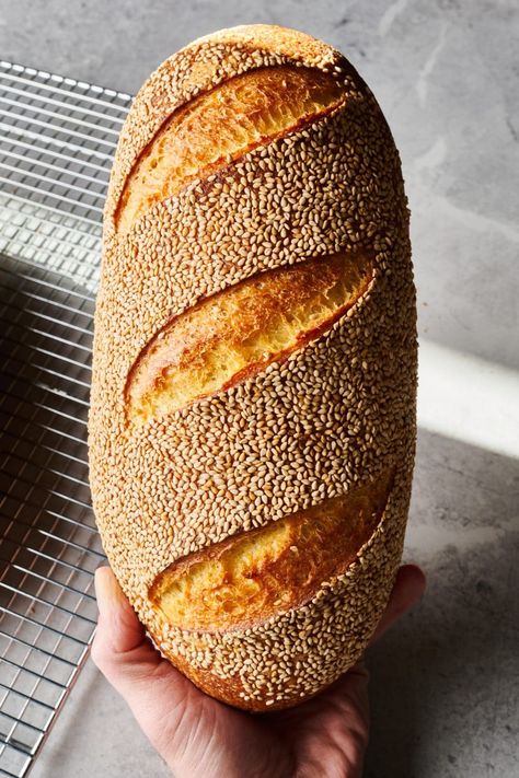 Semolina Bread Recipe, The Perfect Loaf, Wheat Bread Recipe, Best Bread Recipe, Loaf Of Bread, Sourdough Baking, Sourdough Bread Recipe, No Knead Bread, Bread Bun