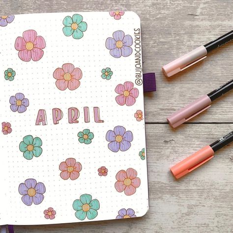 #bulletjournaling hashtag on Instagram • Photos and Videos April Bullet Journal Ideas, April Bullet Journal, Bullet Journal Month, Bullet Journal Ideas Templates, Bullet Journal Cover Page, Creating A Bullet Journal, Bullet Journal Cover Ideas, Bullet Journal Mood Tracker Ideas, Bullet Journal Paper