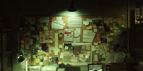 Crazy Walls: Photo | Detective aesthetic, Art set, Photo Detective Aesthetic, Thriller Novels, Bg Design, المملكة العربية السعودية, Cinematic Photography, Environment Concept Art, Cthulhu, Cinematography, Detective