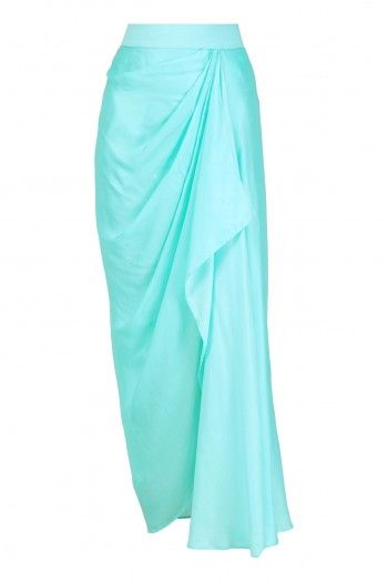 Rimi Nayak Blue Cowl Drape Skirt Cowl Skirt Pattern, Drape Skirt Indian, Draped Skirt Pattern, Cowl Skirt, Drape Skirt Pattern, Lehenga Saree Design, Latest Dress Design, Designer Kurti Patterns, Womens Trendy Dresses