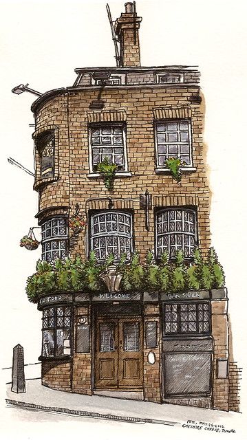 Urban Sketching Watercolors, Apartment Sketch, Model Architecture, Building Drawing, Watercolor Architecture, Building Illustration, House Sketch, Architecture Drawing Art, Architecture Design Concept