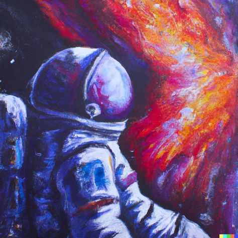 Astronaut Drawing, Nasa Art, Space Drawings, Astronaut Art, Space Painting, Oil Pastel Art, Chalk Drawings, Canvas Painting Designs, Art Competitions