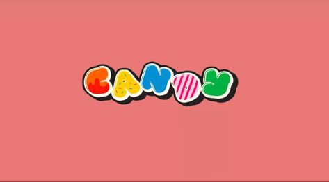 Nct Dream Candy Icon, Nct Dream Candy Aesthetic, Nct Dream Candy Cartoon, Nct Dream Album Cover, Nct Dream Logo, Candy Nct Dream, Nct Dream Candy, Dream Font, Candy Tattoo