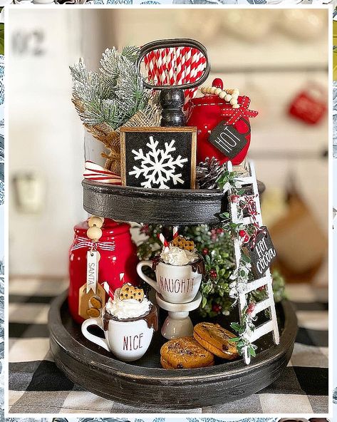 Winter Home Decor Kitchen - Find thousands of brands and awesome products, all designed for the modern shopper like YOU. Check It Out Now! Christmas Baking Tiered Tray, Two Tier Christmas Decor, Christmas Decor Ideas Tray, Hot Chocolate Tiered Tray Decor, 3 Tier Christmas Tray, Tiered Christmas Tray Decor, Christmas 3 Tier Tray Decor, Christmas 2 Tier Tray Decor, 2 Tier Christmas Tray Decor