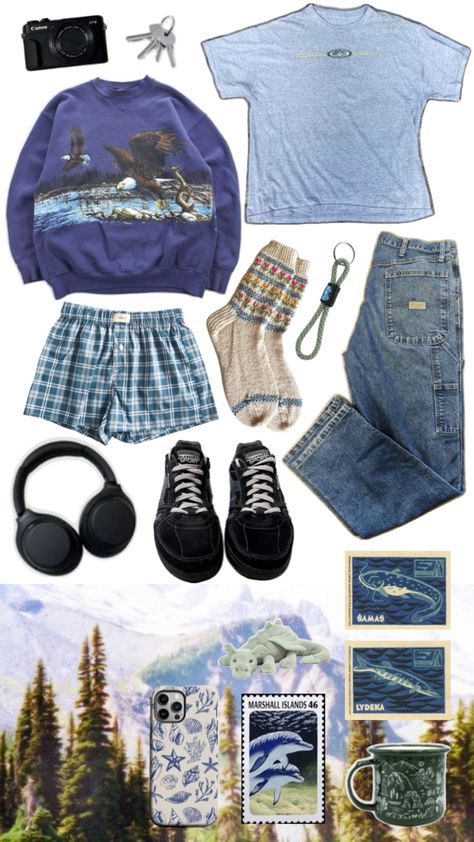 Jorts Outfit, Patchwork Shirt, Cabin In The Woods, Cute Everyday Outfits, Really Cute Outfits, Basic Outfits, Lookbook Outfits, Dream Clothes, In The Woods