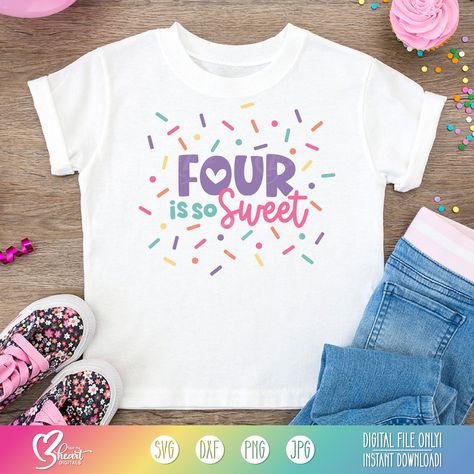 Four Ever Sweet Birthday Party Ideas, Four Ever Sweet, Fourever Sweet Party Ideas, Four Ever Sweet Birthday Party, Sprinkles Birthday Party, Sprinkle Party, Ice Cream Party, 3rd Birthday Parties, Birthday Bash