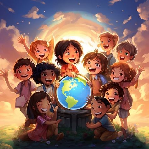 Diversity Poster, Children's Day Poster, Harmony Day, Illustration Art Kids, Paid Ads, Marketing Specialist, Bible Images, Unity In Diversity, Book Illustration Art