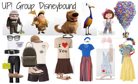 Group Disneybound, Disney Bounding Ideas, Up Characters, Disneybound Ideas, Disney Bound Outfits Casual, Disney Trip Outfits, Disney Themed Outfits, Disney World Outfits, Disney Up