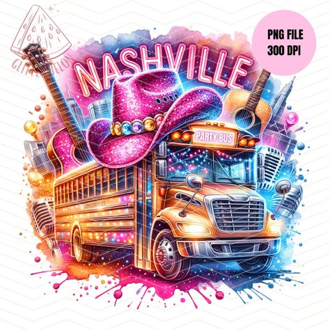 Nashville Bachelorette, Party Bus, Graphic Design Tools, Digital Form, Nashville, Sublimation Printing, Labour Day, Digital Design, Tool Design