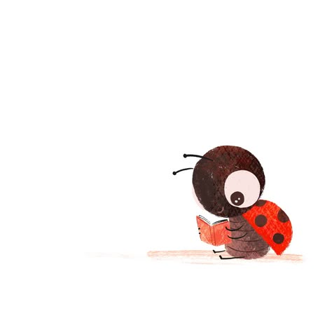 Stephanie Fizer Coleman on Instagram: “Day 24 of #procreate30 Happy Friday to you! Did you know I send out a newsletter every Friday? I chat about art stuff, share Procreate and…” Caterpillar Drawing Illustration, Cute Bugs Illustration, Ladybird Illustration, Cute Ladybird Illustration, Ladybug Insect Illustration, Ladybug Cartoon, A Ladybug, 수채화 그림, الرسومات اللطيفة