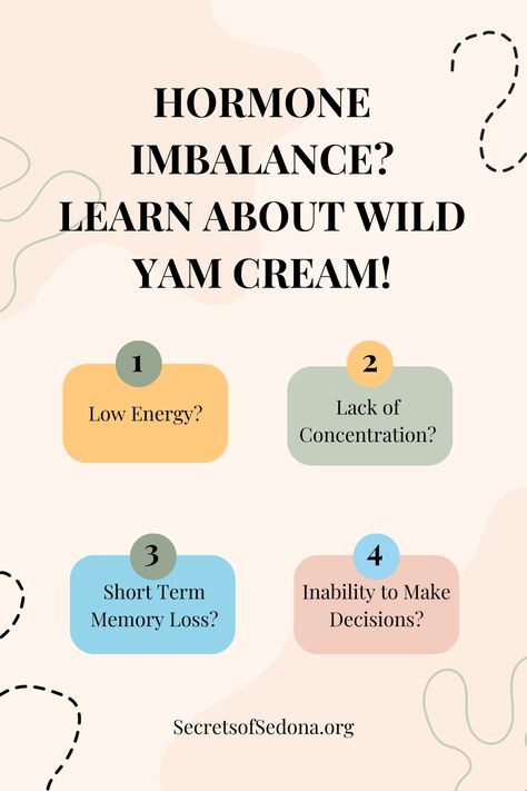 If any of these describe your experience, you may want to learn about Wild Yam Cream as a remedy that has proven effective. Learn how easy it is to use: Wild Yam Benefits For Women, Wild Yam Benefits, Wild Yam Cream, Medicine Herbs, Learn Reiki, Wild Yam, Holistic Care, Energy Medicine, Tea Benefits