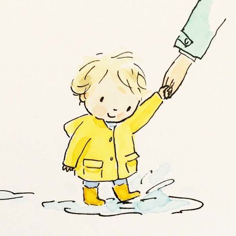 Puddle Play | Children's Illustrators | Children's Books Children Book Illustration Watercolor, Jane Massey, 심플한 그림, Picture Books Illustration, Book Illustration Art, Art Et Illustration, Childrens Illustrations, Children's Book Illustration, Cute Doodles