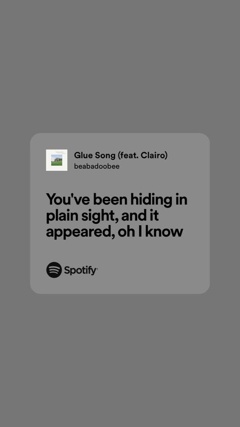 Glue Song Lyric, Glue Song Lyrics, Invisible String Theory, Part Time Lover, Glue Song, Lyrical Poetry, Song Spotify, Kdrama Couple, Hiding In Plain Sight