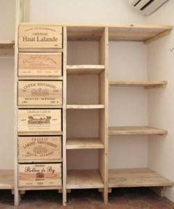 Crate Drawers, Wine Crate Shelf, Shop Shelf, Closet Idea, Wooden Wine Crates, Wine Crates, Closet Redo, Wine Boxes, Crate Shelves