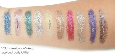 Sparkle with NYX Professional Makeup Glitter Goals Nyx Glitter Eyeshadow Looks, Glitter Eyeshadow Looks, Nyx Glitter, Metallic Liquid Lipstick, Makeup Glitter, Glitter Eyeliner, Parts Of The Body, Makeup Store, Cruelty Free Brands