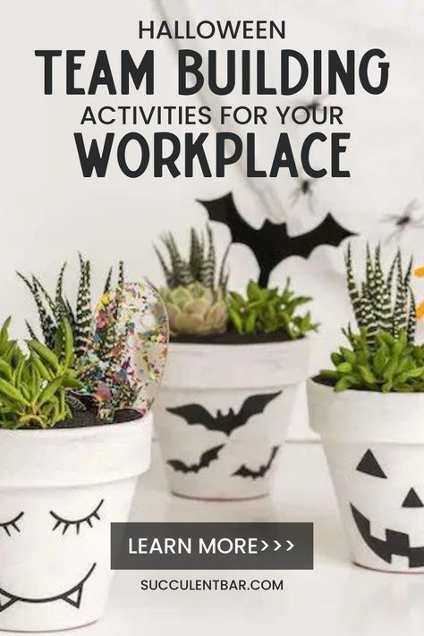 Workplace Activities Team Building, Halloween Office Activities For The Office, Halloween Work Appreciation, Halloween For Workplace, Fun Fall Activities For Work, Work Celebration Ideas Fun, Halloween Games For Staff, Fun Halloween Activities For Adults At Work, Halloween Team Activities