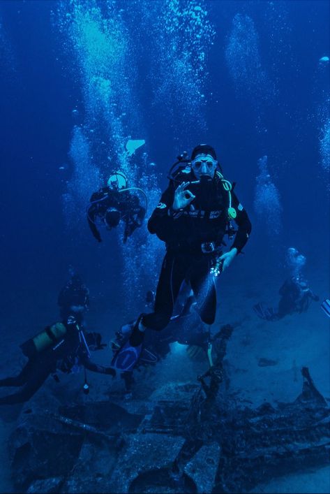 “I love all the unique things you see on each dive. Millions of little aquatic soap operas…between all the creatures.” - Kirsten Hubbard. Thailand Sunsets, Scuba Diving Certification, Diving Wetsuits, Naxos Greece, Underwater Diving, Diving Course, Deep Sea Diving, Scuba Diving Equipment, Under The Water