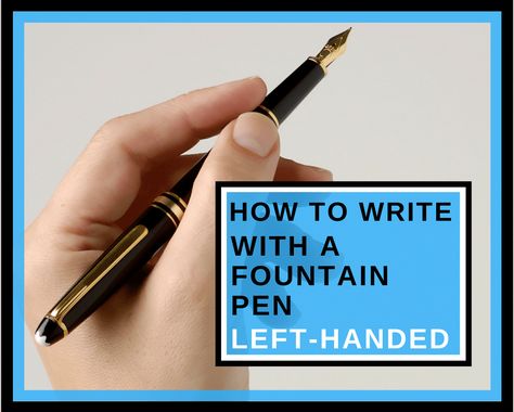 how-to-write-with-a-fountain-pen-left-handed-compressor Fountain Pens Writing, Fountain Pens Calligraphy, Pens Writing, Pen Making, Handwriting Practice, Learning To Write, Calligraphy Pens, Fountain Pens, Writing Instruments