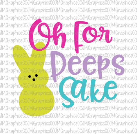 Easter Cricut, Peeps Svg, 1st Easter, Easter Shirts, Easter Quotes, Png Cricut, Easter Projects, Cricut Explore Air, Vinyl Ideas