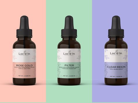 Daily Face moistusturizing serum Label design by Colorify Design on Dribbble Serum Ads Design, Face Serum Packaging Design, Serum Bottle Design, Serum Label Design, Skin Care Label Design, Serum Packaging Design, Serum Design, Label Design Bottle, Serum Packaging