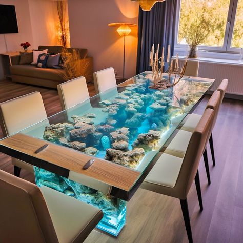 Which dining table aquarium you taking! 🤔🤔 Table Aquarium, Cute Diy Room Decor, Diy Room, Cute Diys, May 20, Room Diy, Diy Room Decor, Nature Inspiration, Dining Table