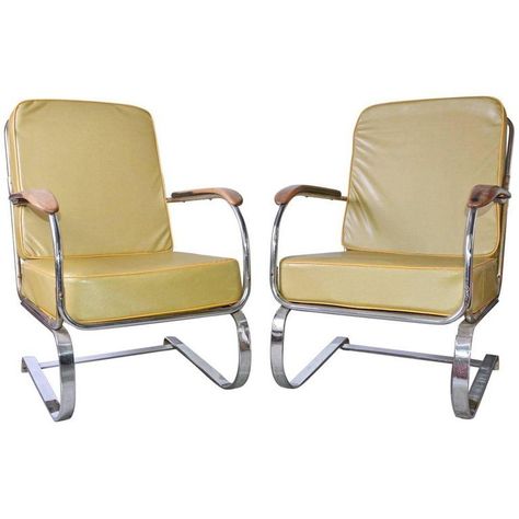 Pair Of Kem Weber Springer Armchairs #webexdesign Kem Weber, American Art Deco, Web Design Quotes, Design Sites, Art Deco Armchair, Design Quote, Machine Age, Armchair Design, Club Chairs