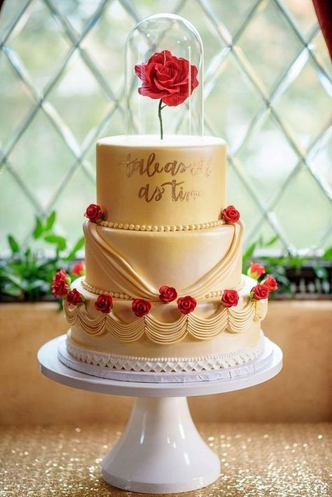 Beauty And The Beast Wedding Cake, Beauty And The Beast Wedding Theme, Rose Wedding Cake, Beauty And Beast Birthday, Beauty And The Beast Wedding, Geode Cake Wedding, Beauty And The Beast Rose, Beauty And Beast Wedding, Beauty And The Beast Theme