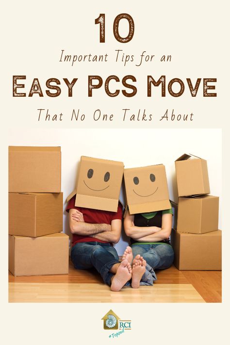 10 important tips for an easy PCS military move - RCI Plus Topsail Military Move Checklist, Moving Binder, Pcs Move, Moving Hacks, Beaded Suncatcher, Military Move, Army Life, Marie Kondo, Military Spouse