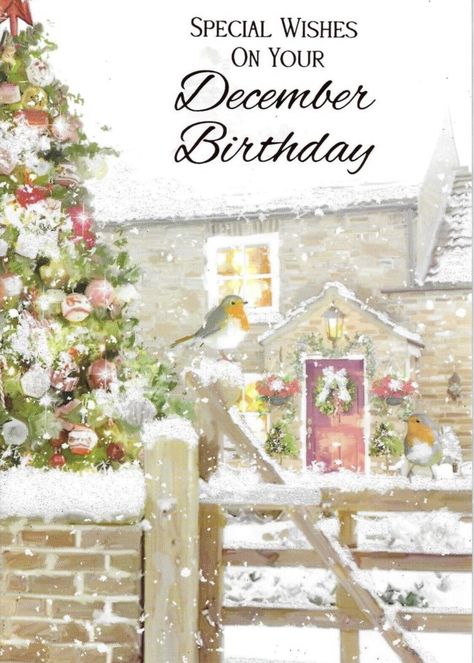 Winter Birthday Greetings, Happy December Birthday Wishes, Happy December Birthday, Happy Fathers Day Son, Christmas Happy Birthday, Happy Birthday Wishes Pics, Happy Birthday Words, Birthday Verses, Birthday Wishes Pics