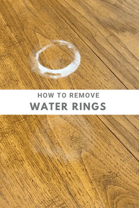 Water Rings * Water Rings On Wood How To Remove, Table And Chairs Makeover, Water Ring, All About Water, Furniture Cleaning, Bar Keepers Friend, Epoxy Table Top, Best Cleaner, Water Rings